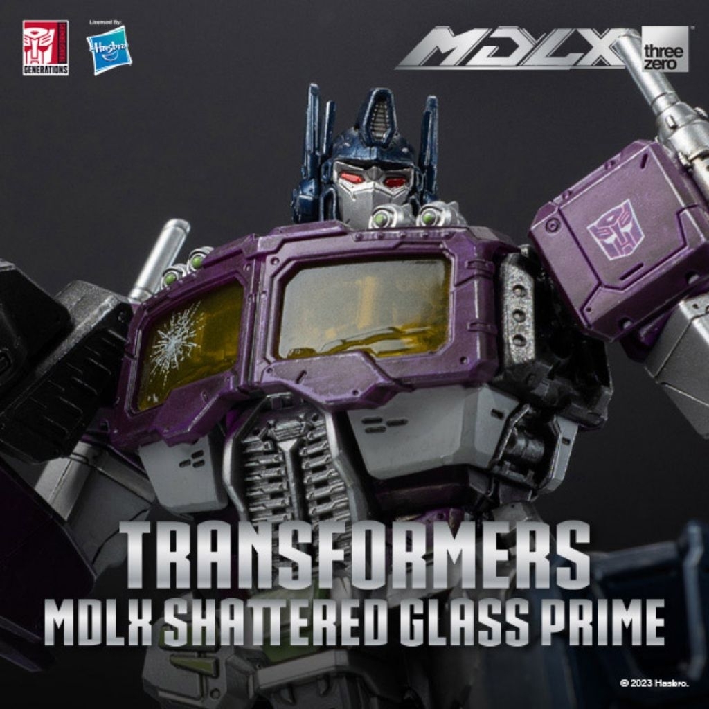 THREEZERO MDLX Transformers Shattered Glass Action Figure Optimus Prime