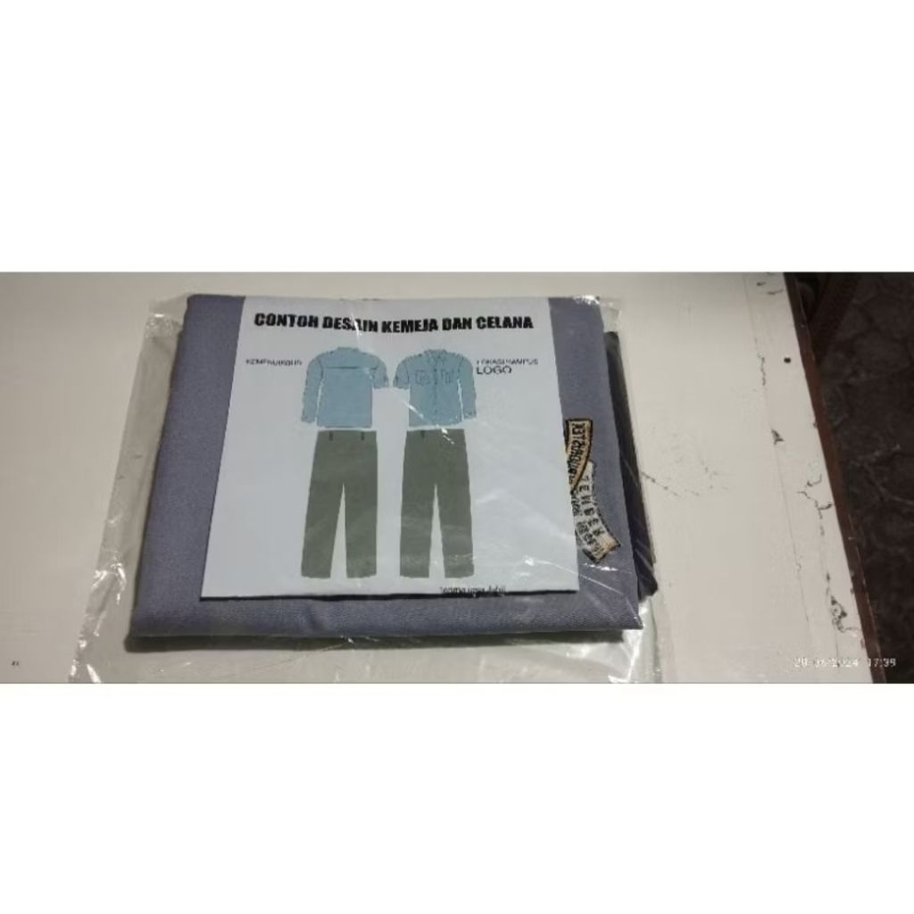 Kain Abu-Abu Seragam Kuliah POLIJE / Seragam Polije