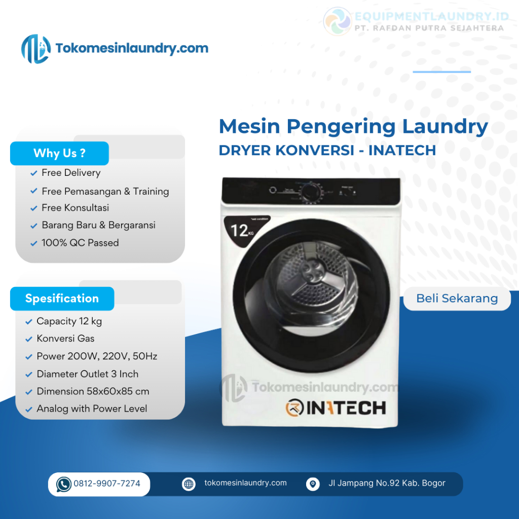 Dryer Pengering Inatech Konversi Gas 12kg