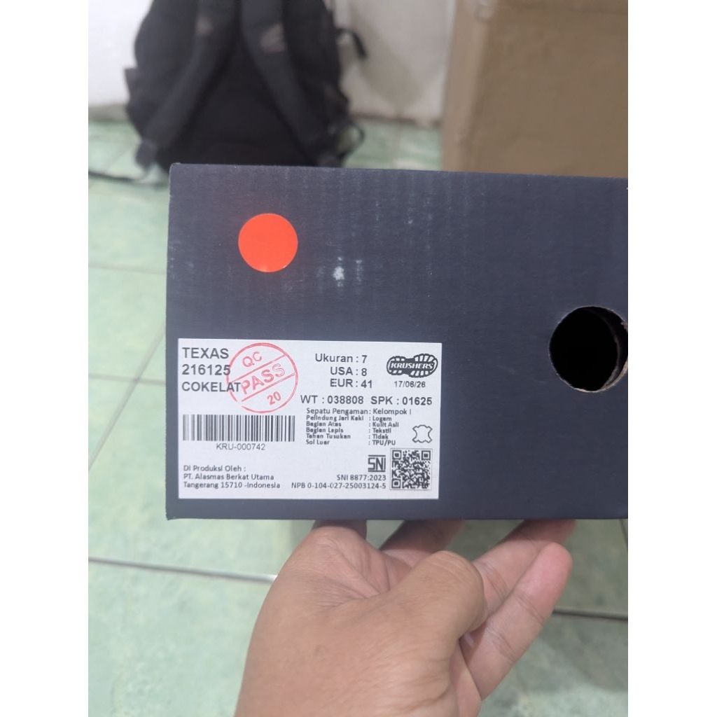 sepatu safety shoes krusher
