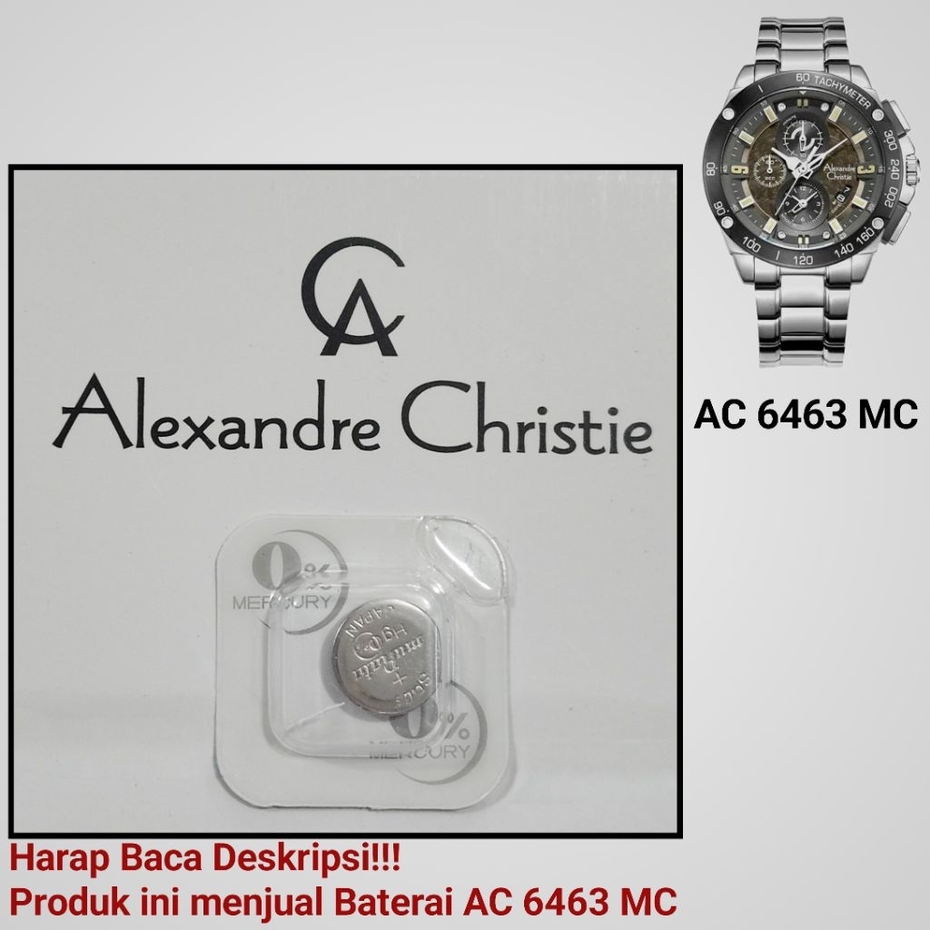 Baterai Jam Tangan Alexandre Christie AC 6463 MC