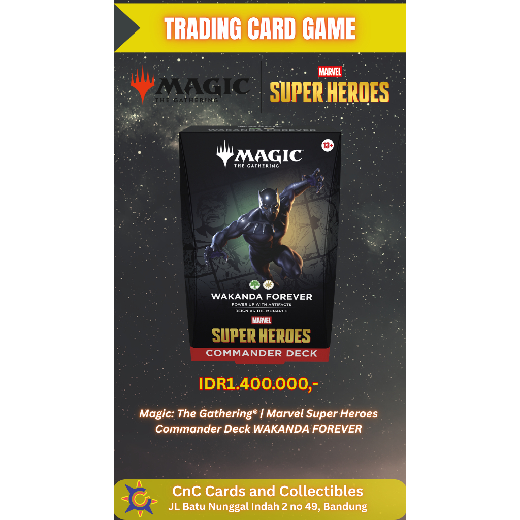 Magic: The Gathering l Marvel Super Heroes Commander Deck WAKANDA FOREVER