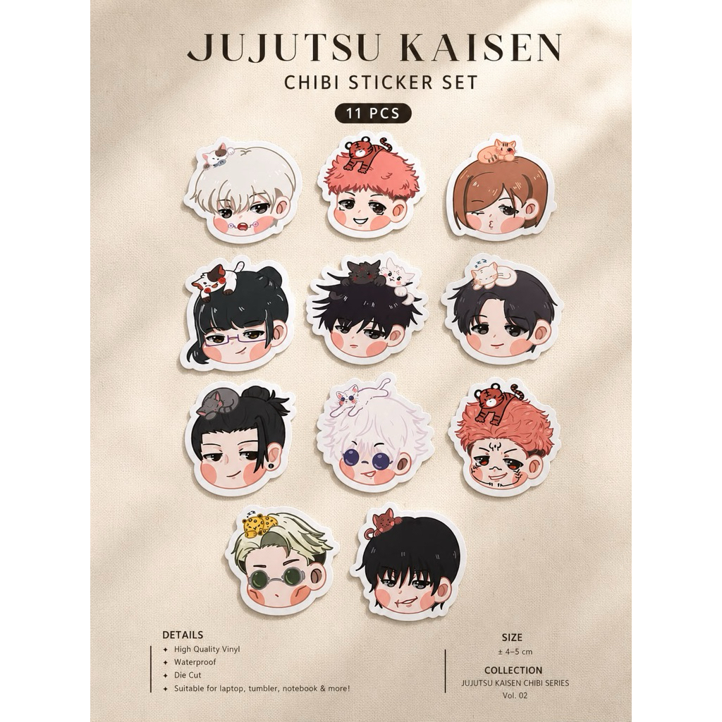 Sticker jujutsu Kaisen anime | fanmerch