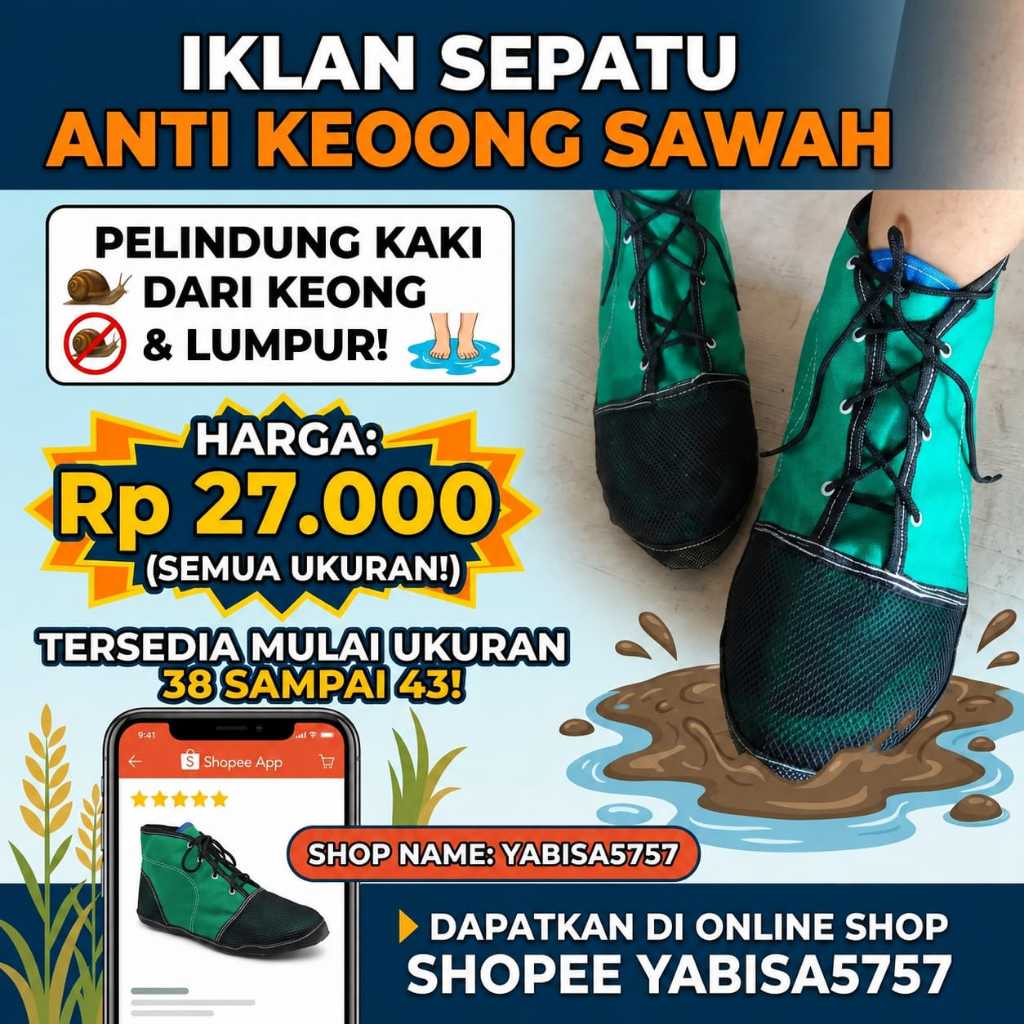 sepatu sawah/sepatu keong