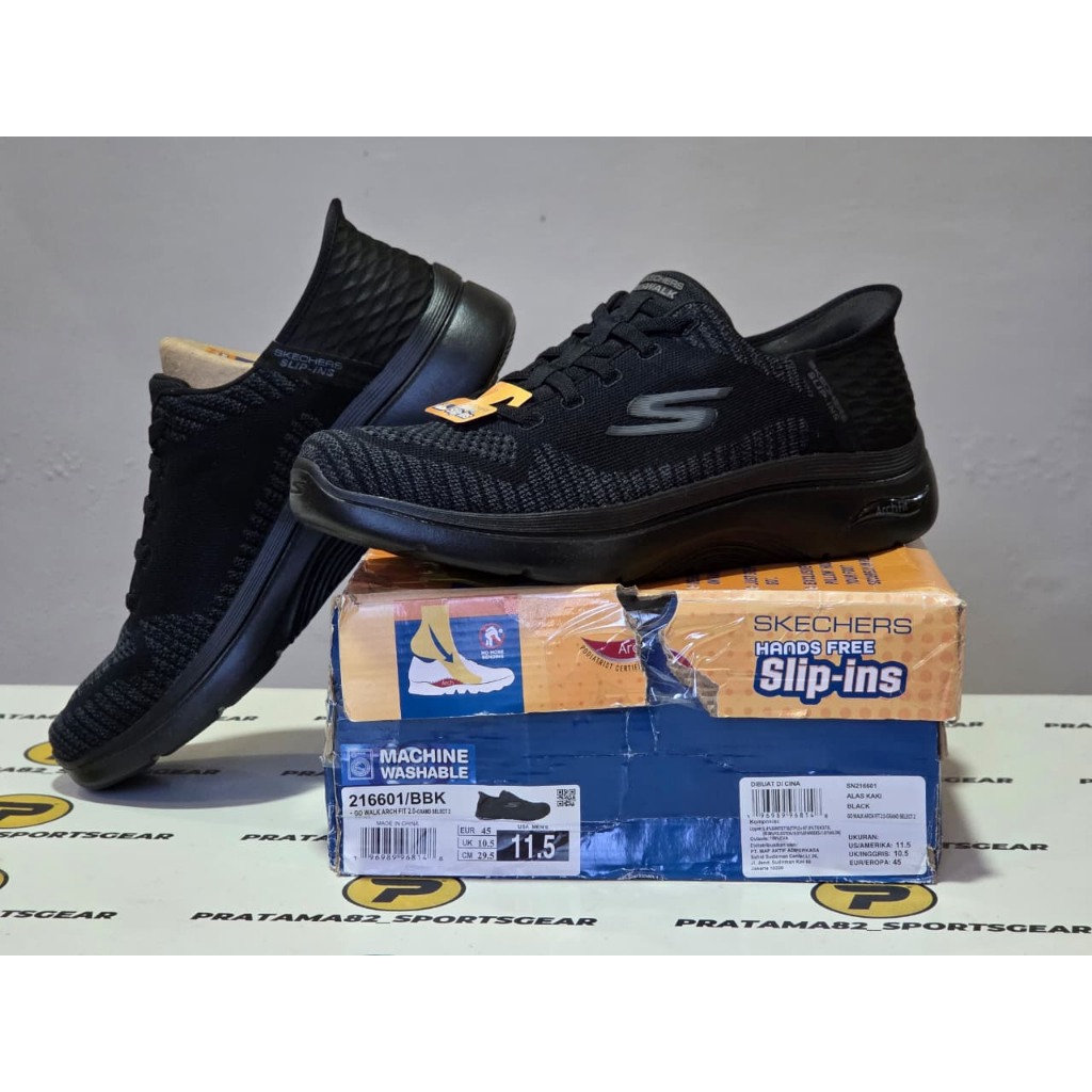 SIZE 45 ( 29.5 CM ) ORIGINAL ASLI SKECHERS SLIP-INS GO WALK ARCH FIT 2.0 GRAND SELECT 2 SLIP-ON SEPA