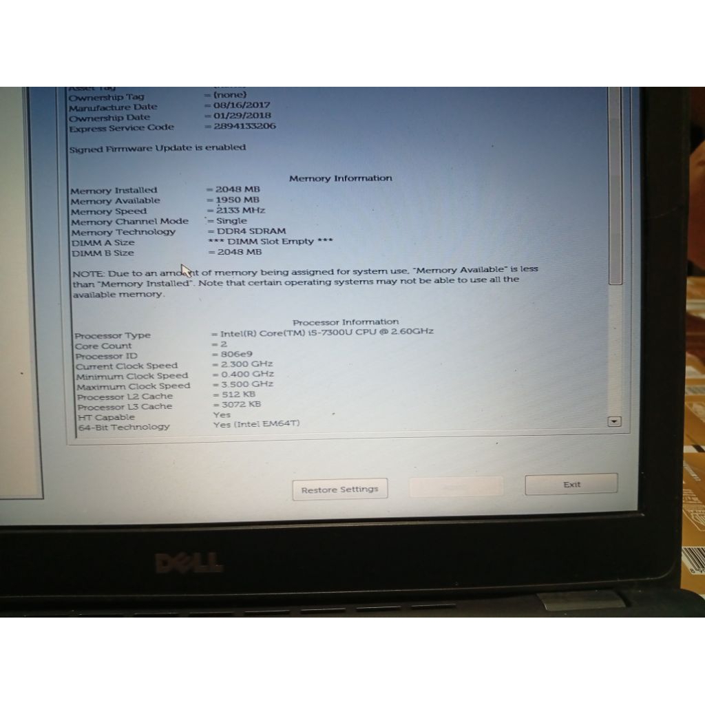 Mobo dell e5270
