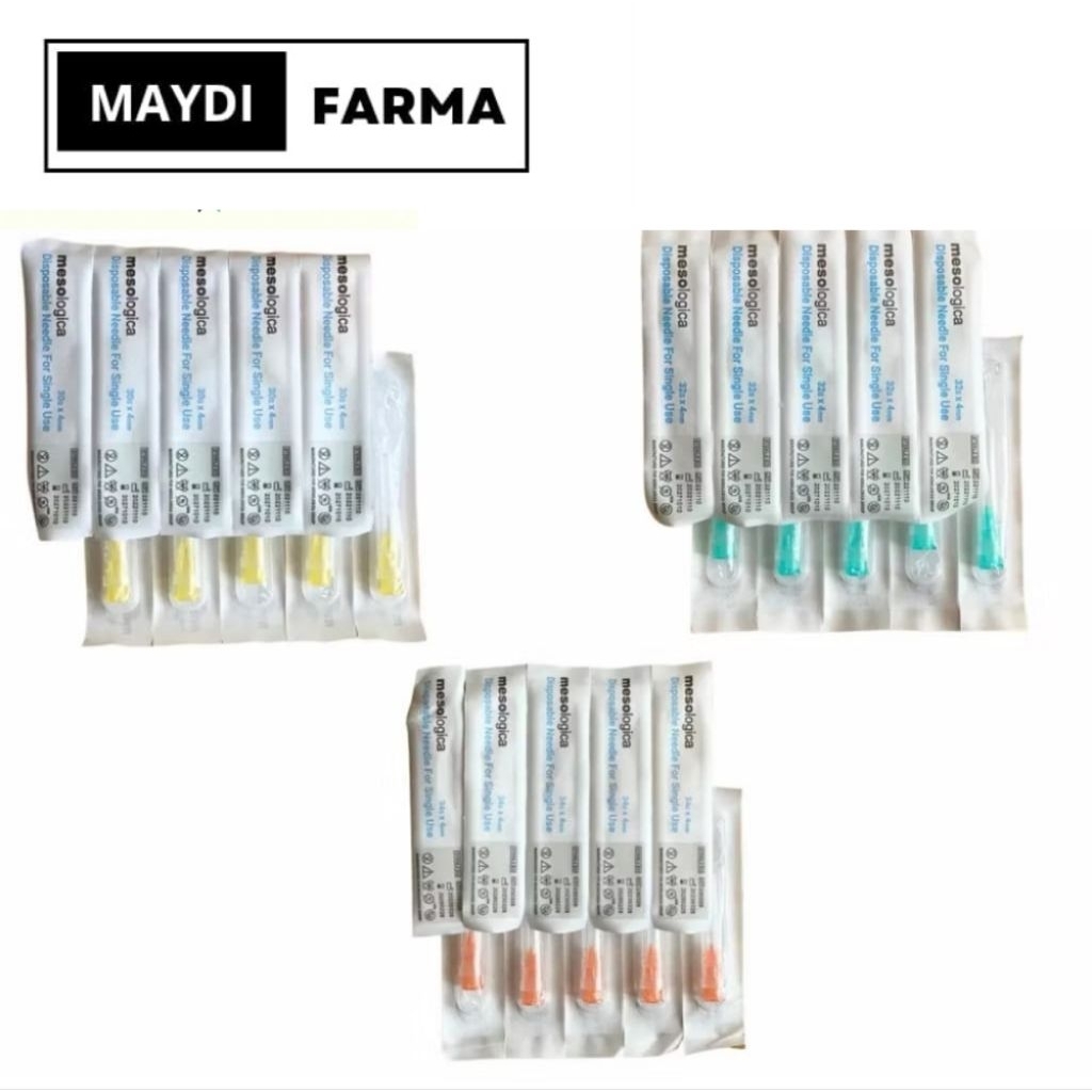 Mesologica Needle 30G 32G 34G 4 MM/13Mm Ecer 1 pcs - Jarum mesoneedle / Meso Skin Booster