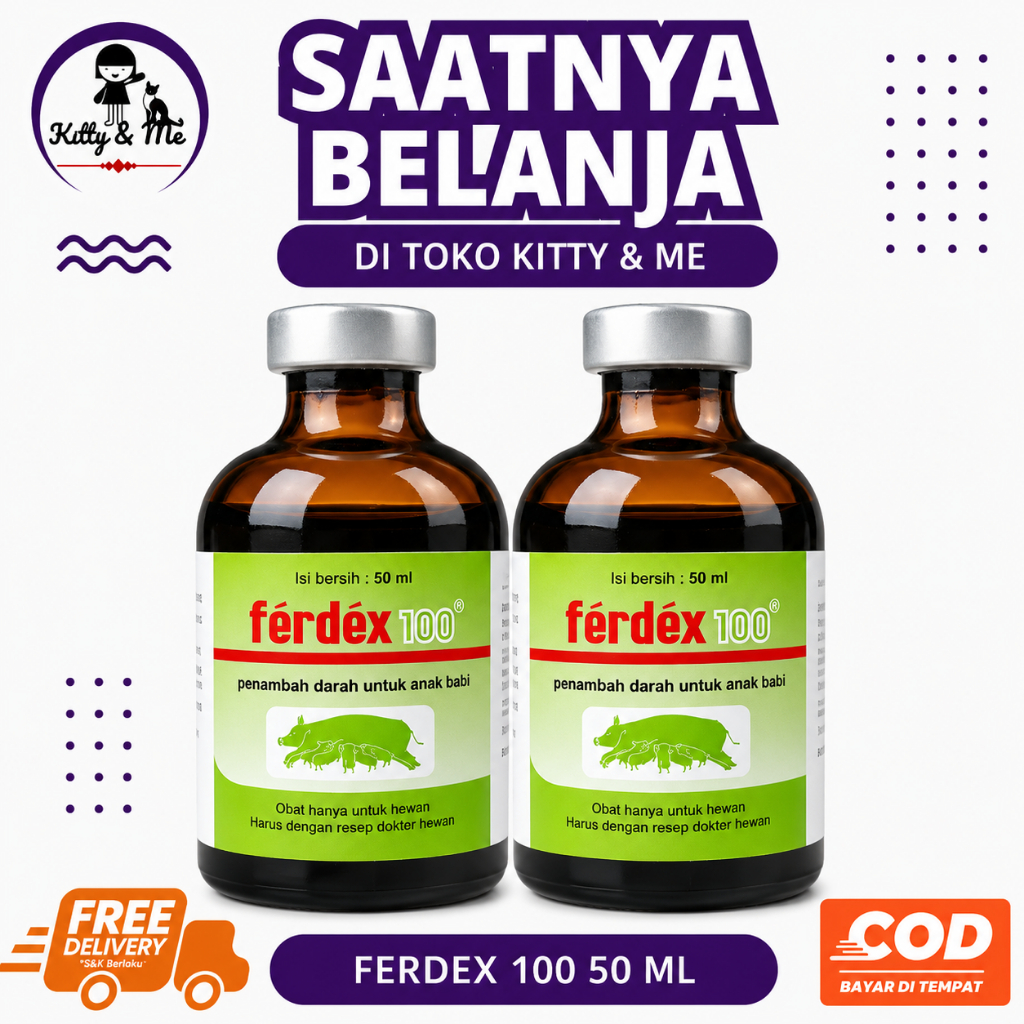 FERDEX 50 ML - Penambah darah pada babi