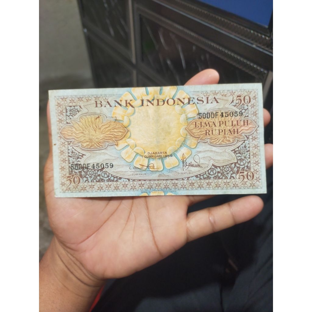 uang kuno murah 50 rupiah 1959