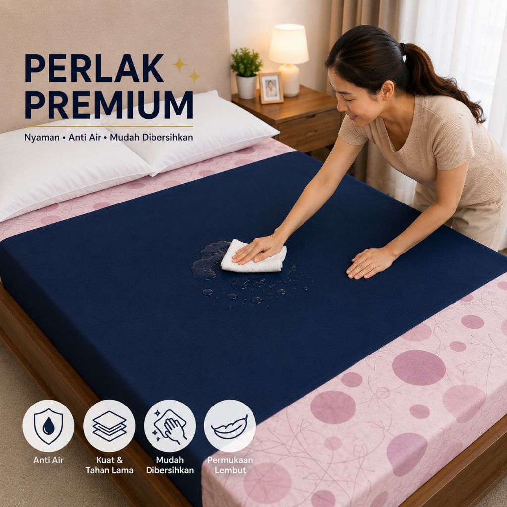 perlak kasur anti air anti ompol perlak bayi premium