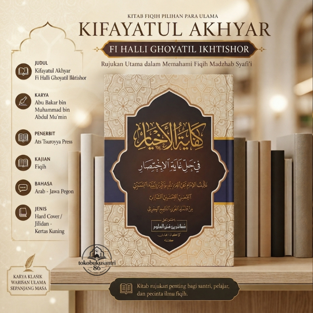 Kifayatul Akhyar Makna Pesantren Lengkap Arab Pegon | Kitab Fiqih Mazhab Syafi'i Original Hard Cover