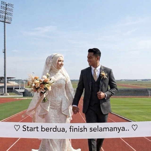 Kain Wedding Custom / Spanduk Kain Wedding