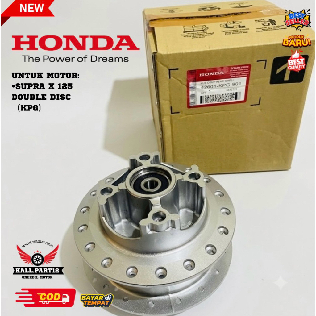 Tromol Belakang Dd Disc Honda Supra x 125 kode part (KPG) Double Disc Ori HGP