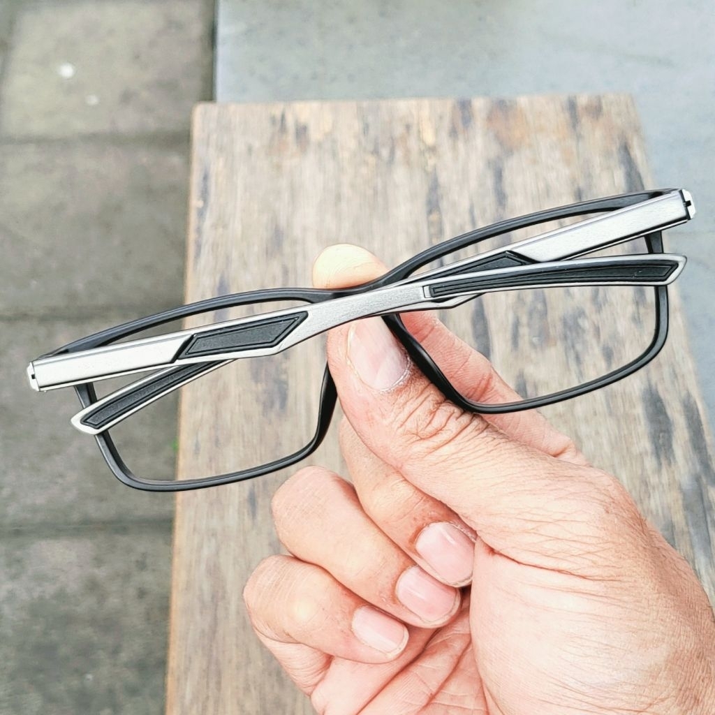 Kacamata Minus & Normal Frame Sporty Kokoh OX4887 Lensa Anti Radiasi Photocromic Blueray Bluecromic