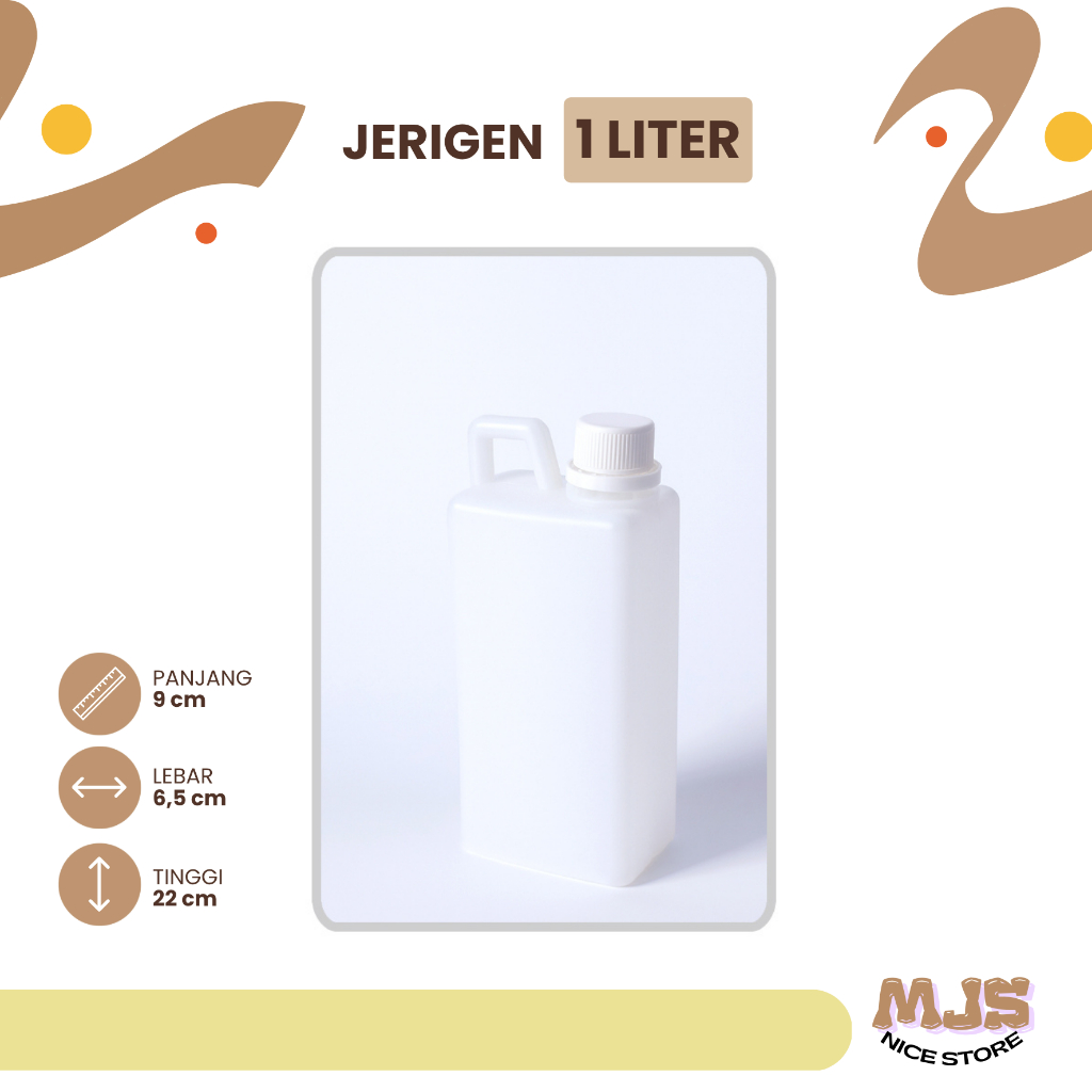 (ISI 2) JERIGEN 1 LITER | JERIGEN BENING | JERIGEN PLASTIK