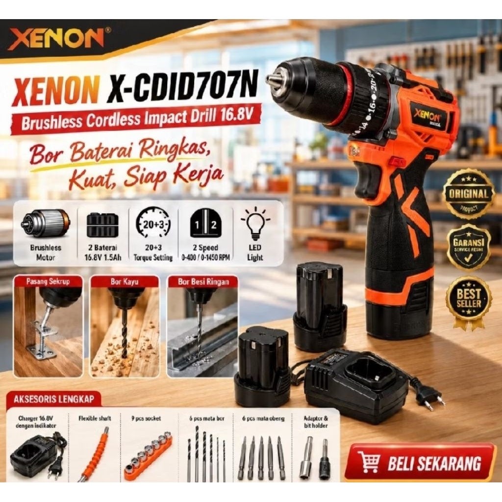 CORDLESS XENON 16.8V
