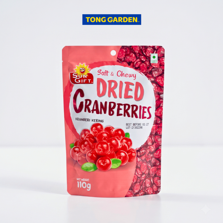 Kranberi Kering Manis 110 Gram Camilan Sehat Buah Kering