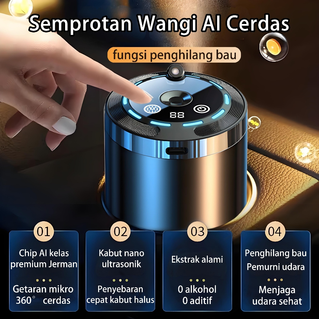 [ LED galaxy ]Diffuser aromaterapi mobil -Pengharum Mobil Wangi Segar,Penghilang Bau(Pengharum mobil