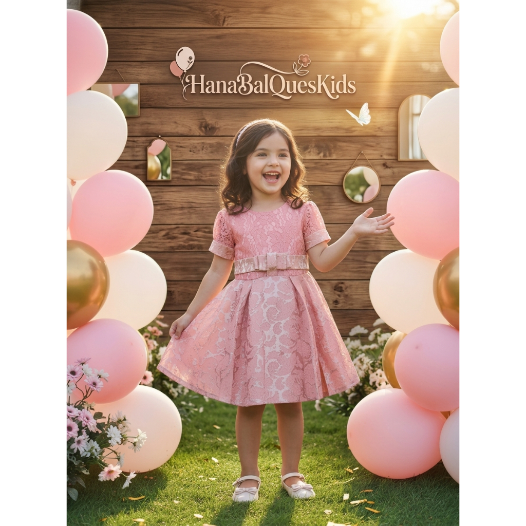 HanaBalQuesKids – Dress Pesta Anak Perempuan Dengan 6 varian warna yang elegan anggun dan manis deng