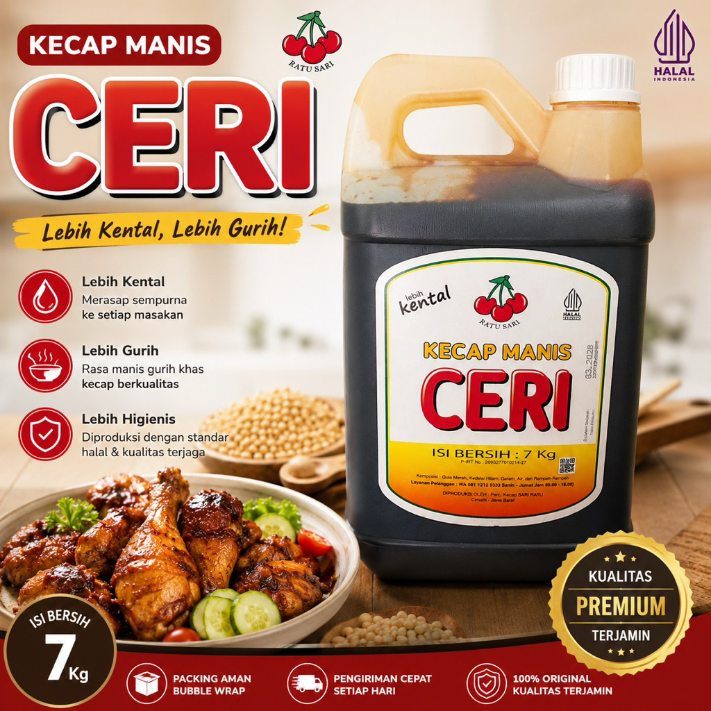 Kecap Manis CERI 7 Kg Asli