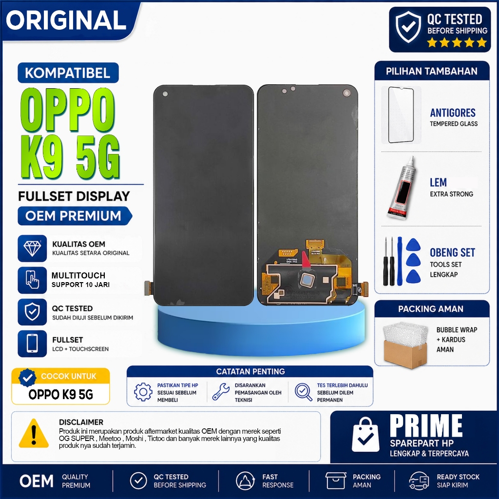 Lcd OPPO K9 5G Fullset Touchscreen Original Quality