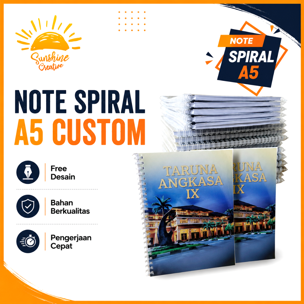 NOTEBOOK A5 CUSTOM BUKU CATATAN SOUVENIR SEMINAR KIT BLOCK NOTE CUSTOM BLOKNOTE CUSTOM