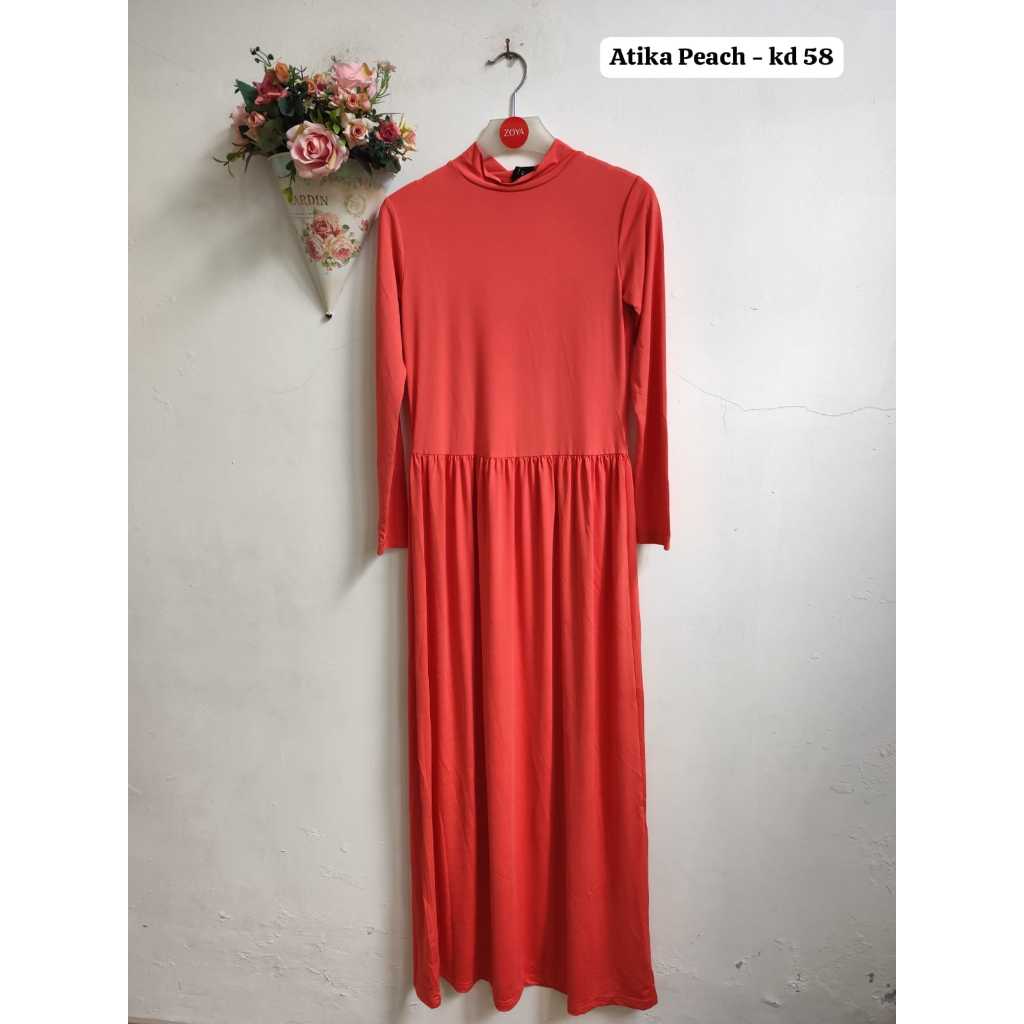 ZOYA INNER GAMIS INNER ATIKA WARNA PEACH