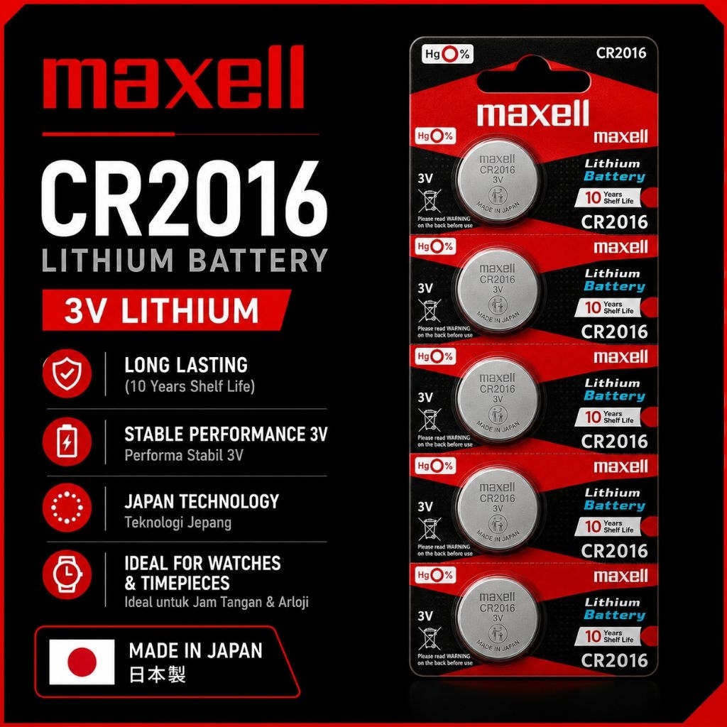 baterai maxell 2016 cr2016
