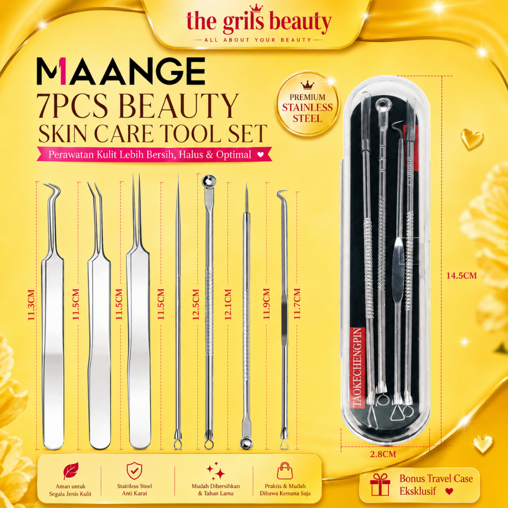 MAANGE ACNE NEEDLE 7- PIECE SET PENGHILANG KOMEDO ALAT PERAWATAN WAJAH 3044