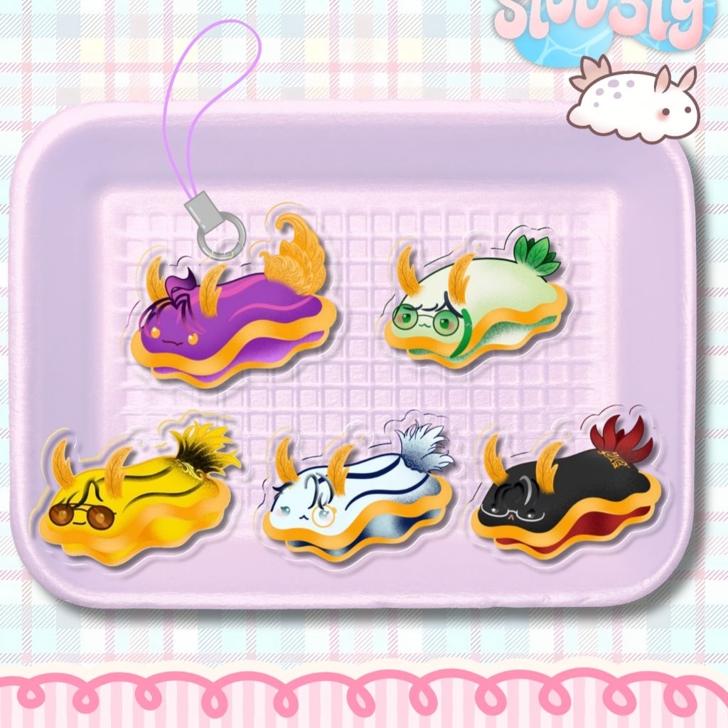 [PO] Pandavva Fanmerch Sea Slug Phonestrap 3cm by Ai.Slov3ly