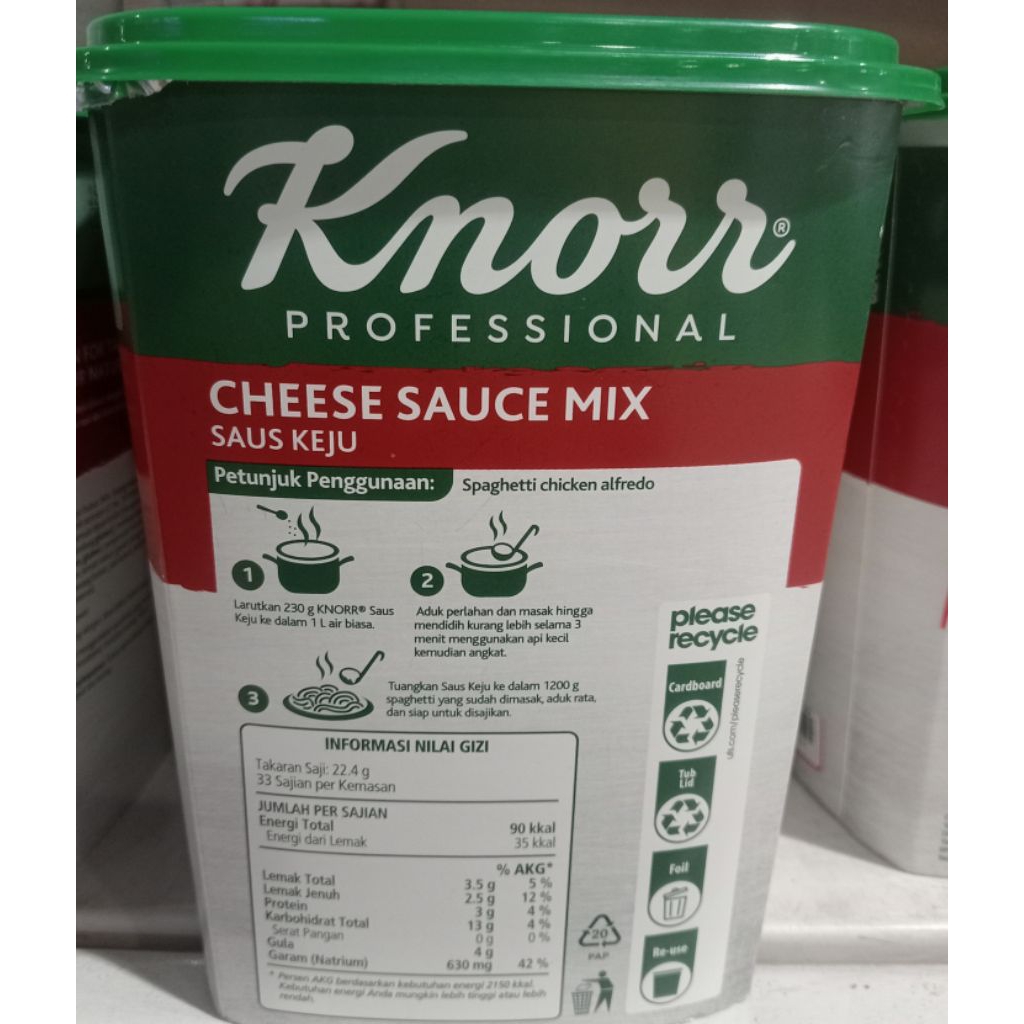 Knorr Professional Cheese Saus Mix 750 gr
