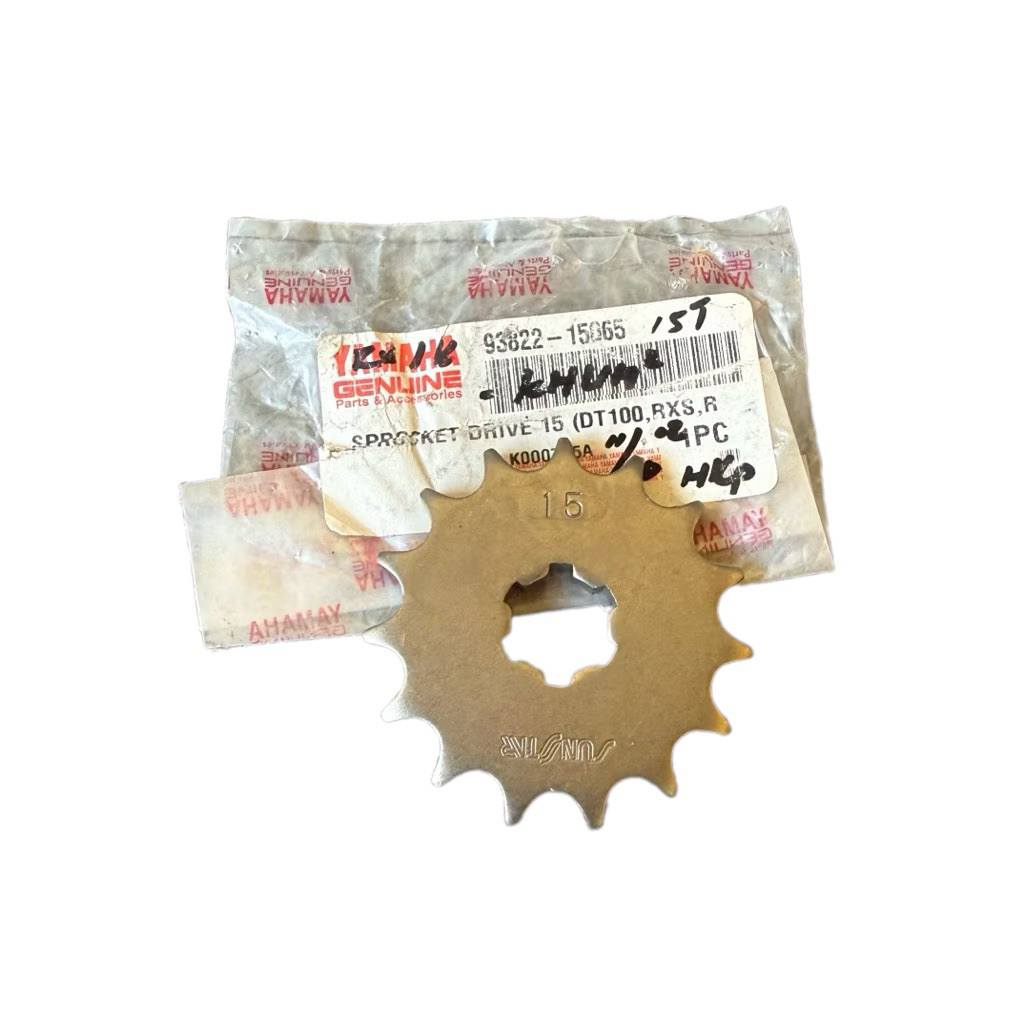gear gir depan DT 100 RX 100 RXS ALFA 15T original yamaha 93822-15065