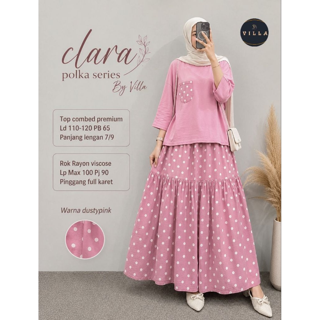 (ONE SET by VILLA) GHIFA SET / AIRIN SET ROK / BILQIS SET  /  DAVIA SET RAJUT / HAMIDA SET / CALISTA