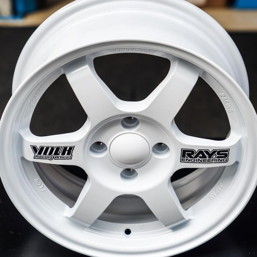 Velg Racing Mobil Rays Te37 Ring 15 Lebar 6,5 Buat Mobilio Agya Sigra Agya DLL Gratis Ongkir