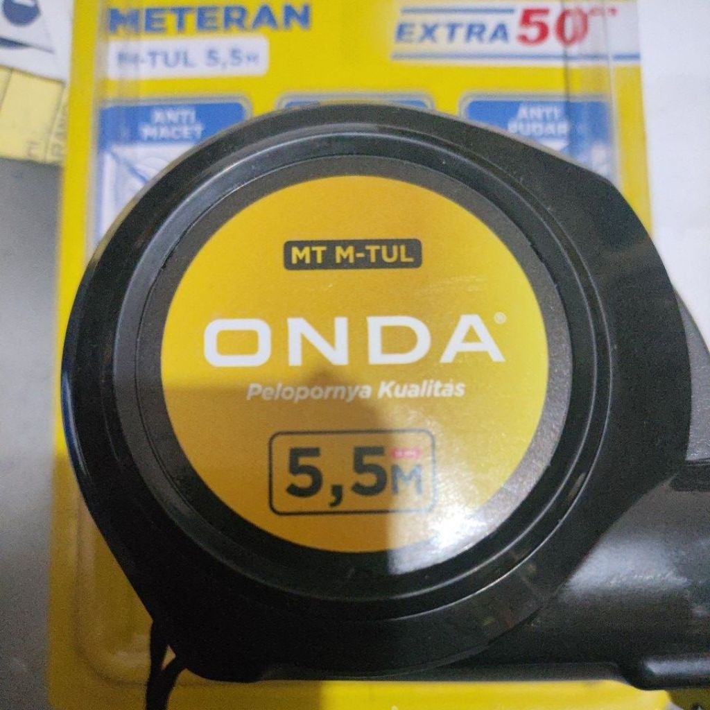 meteran bangunan m-tul 5,5m onda