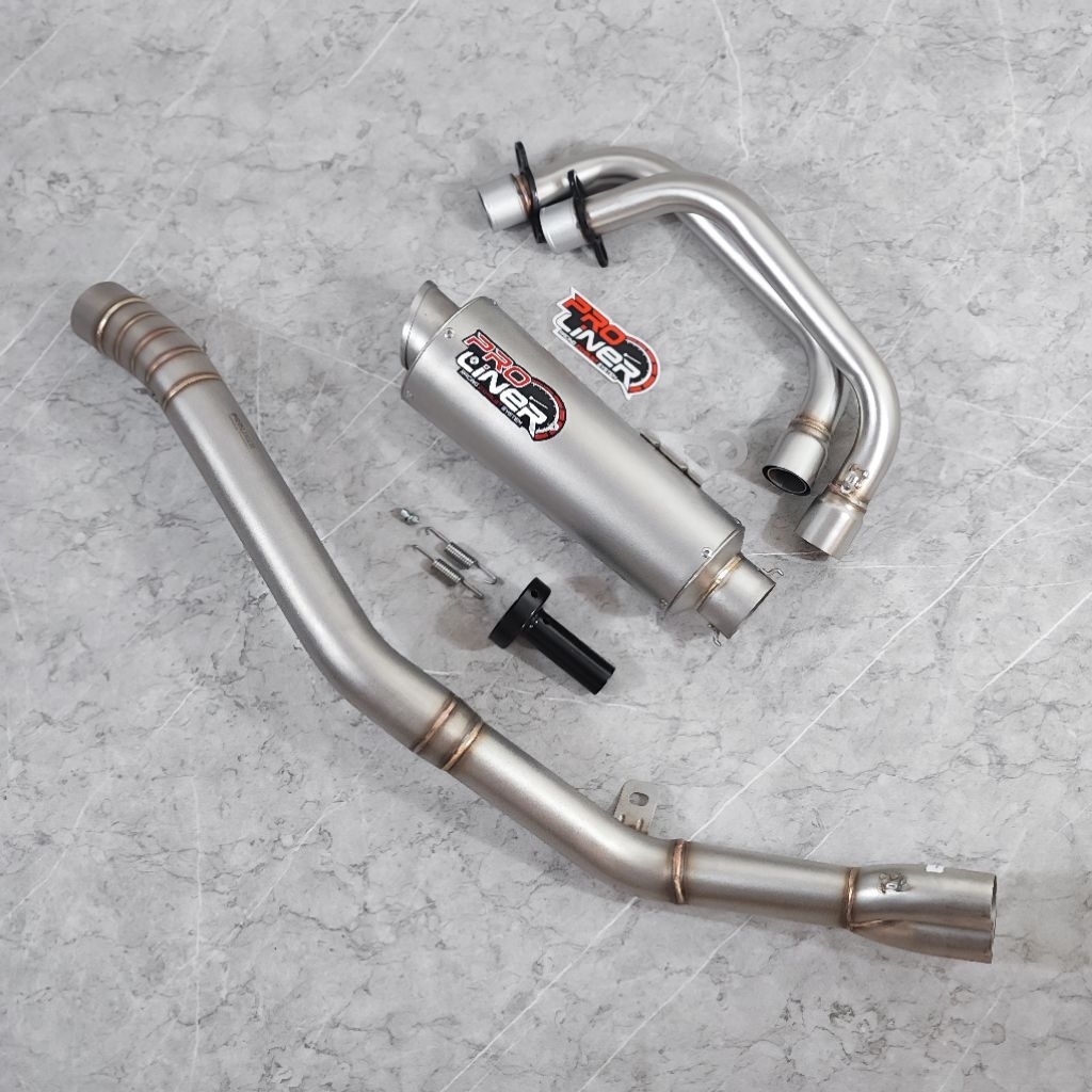 Knalpot Proliner TR1R Long Stainless TB Grey Full System 250cc R25 CBR250RR N250