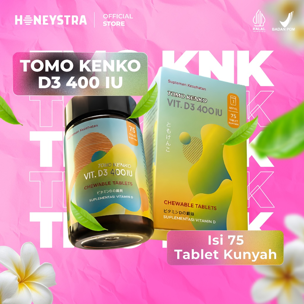 Tomo Kenko D3 400 IU Chewable (kunyah) High Quality