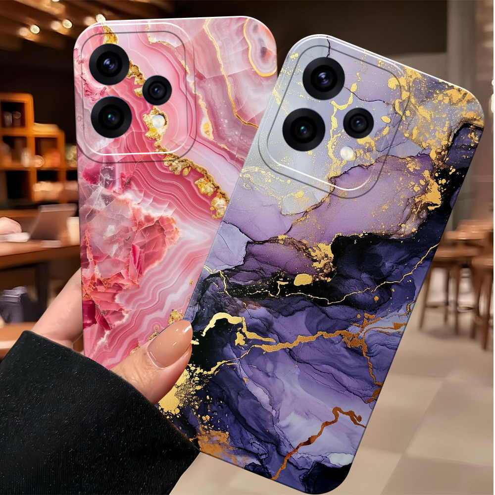 Softcase cocok untuk OPPO RENO 15F / OPPO RENO 15F 5G Case Pelindung Camera Motif [ SJ MARBLE 1]