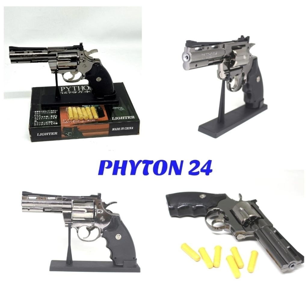 Korek Pistol Bara Replika Phyton 357 1:1 + Pajangan Unik