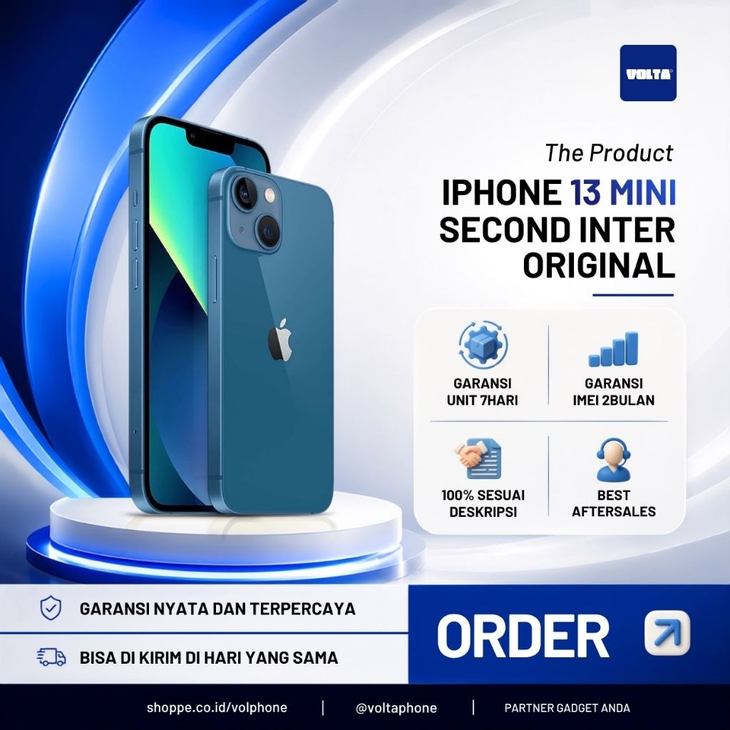iPhone 13 Mini Second inter original 128GB/256GB