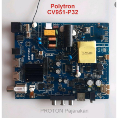 Mainboard LED TV Polytron PLD 32CV1869 PLD32CV1869/S PLD 32CV1869 /S PLD32CV1869S Mesin Matherboard 