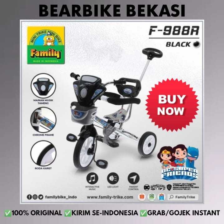 Sepeda Anak Roda Tiga Family F-988L / 988R Original - Tricycle Ride On Premium