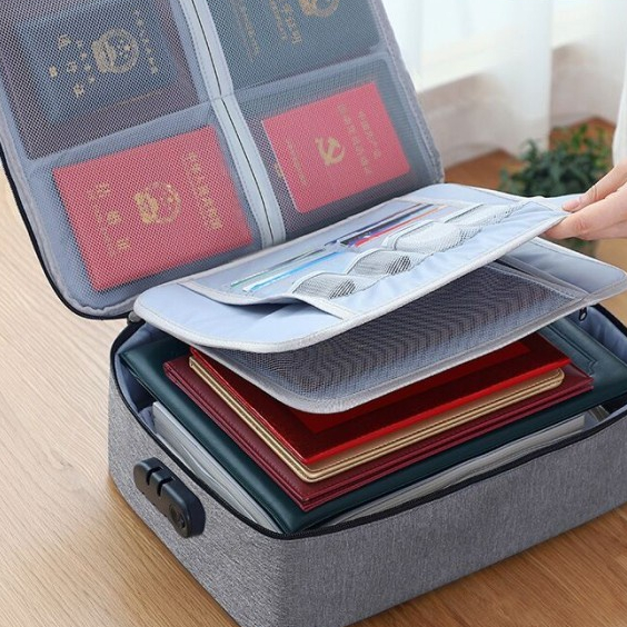 Tas Dokumen Travel document bag dengan Password Traveling Bag Koper Dokumen