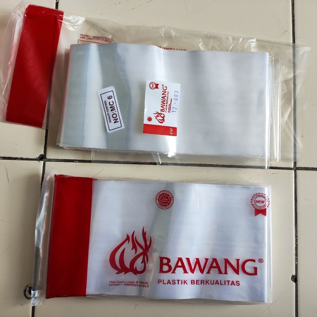 PLASTIK PP ROLL 0.3 MERK BAWANG 12CM