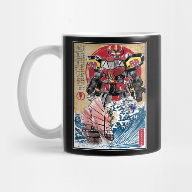 Megazord in Japan Power Rangers Tea Mug