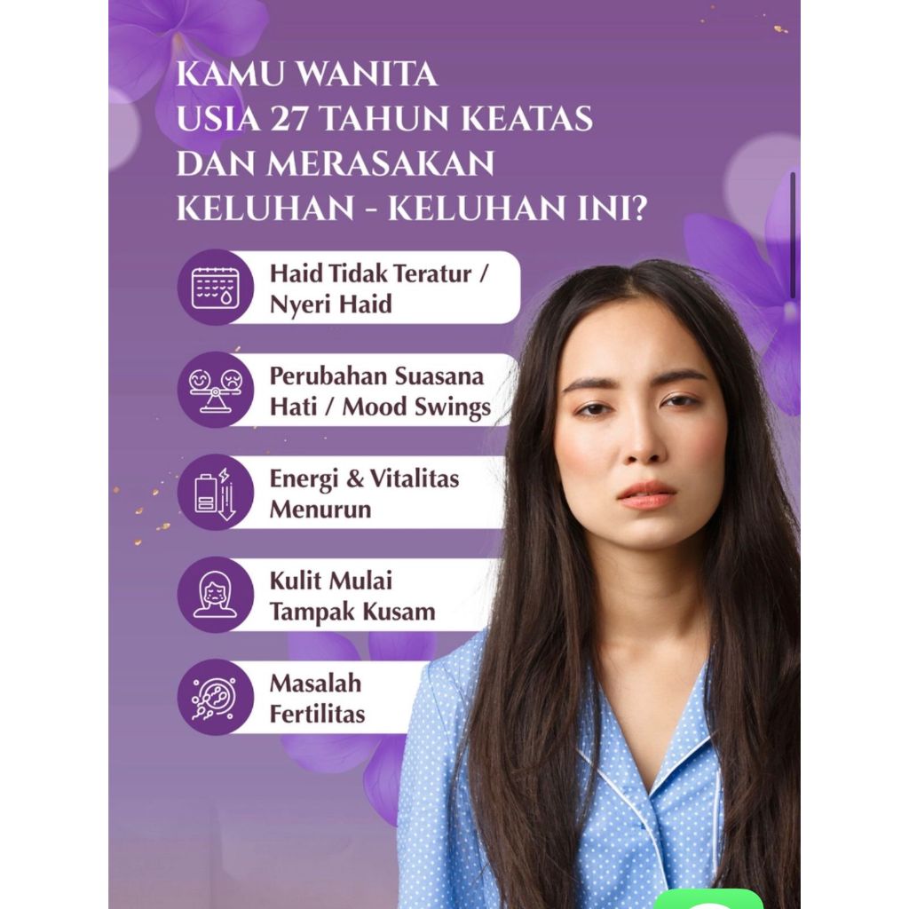 Novia Femoire Suplemen Kesehatan Wanita & keseimbangan hormon Esterogen SGlow S GLOW Vitamin Rambut 