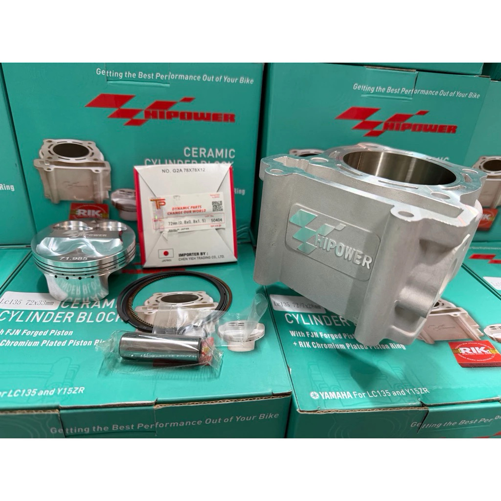 Blok seher bore up ceramic 57,60,62,63,65,68,70 jupiter mx,vixion,r15,mx king hi power racing malays