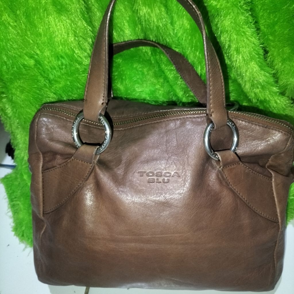 tas kulit asli brand TOSCA BLU.ada minus.bekas.baca deskripsi