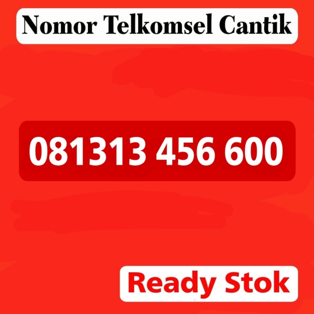 Perdana Telkomsel Nomor Simpati Cantik Seri 1313 456 600