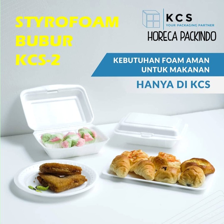 100 PCS Styrofoam Bubur KCS-2 / Sterofoam Makanan